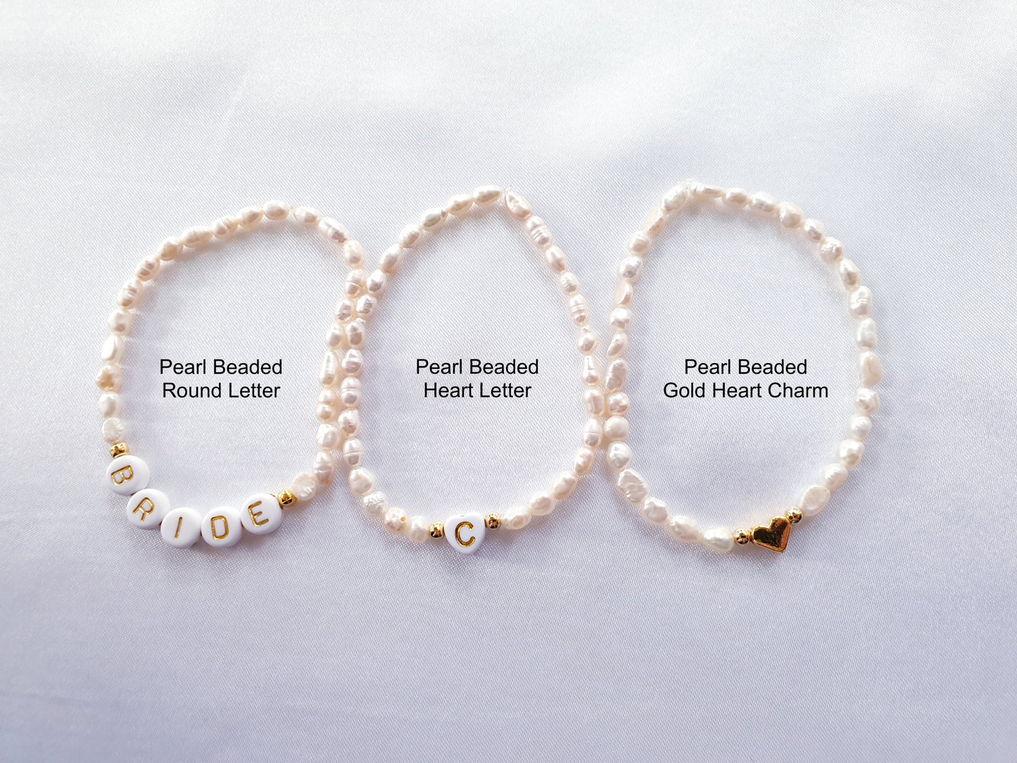 Personalised Pearl Beaded Bracelet