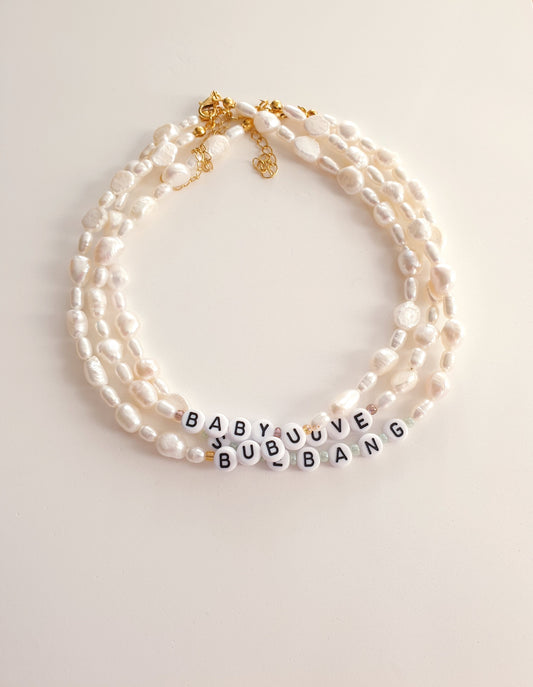 Personalised Freshwater Pearl Beaded Necklace