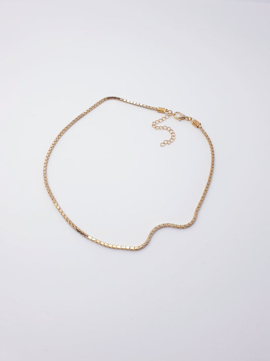 Square Link Gold Chain Adjustable