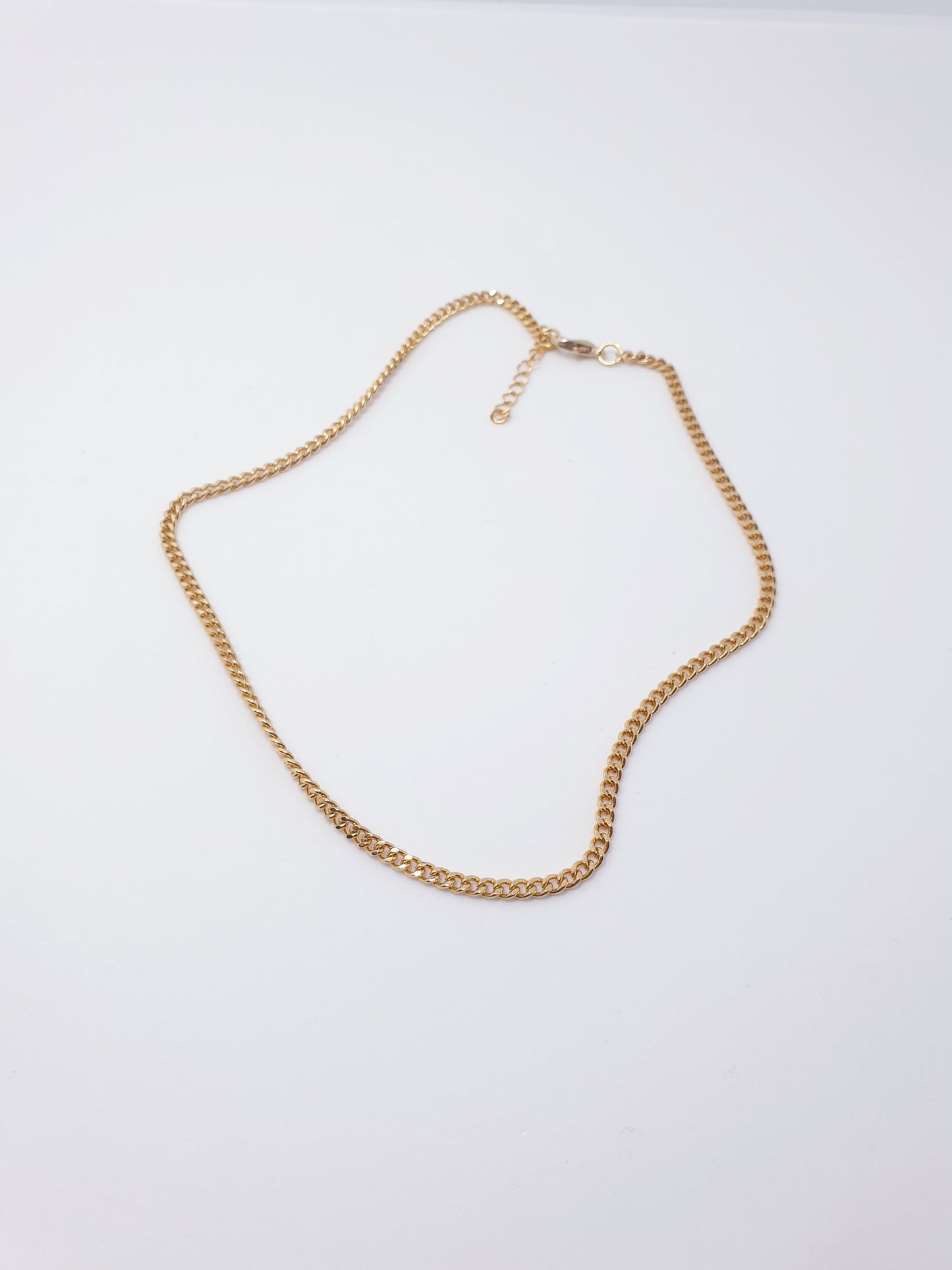 Gold Curb Chain Adjustable