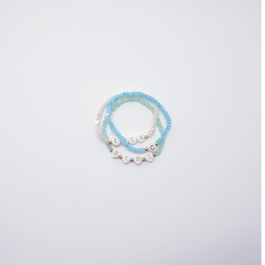 Personalised Crystal Beaded Bracelet
