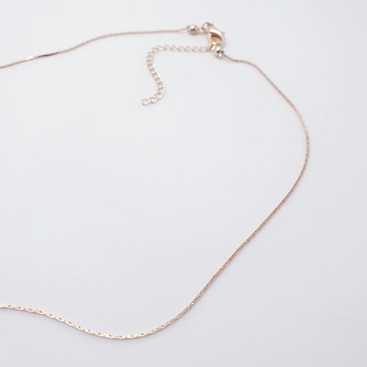 Champagne Colour Skinny Link Gold Chain Adjustable